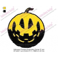 Halloween Pumpkin Embroidery Design 31